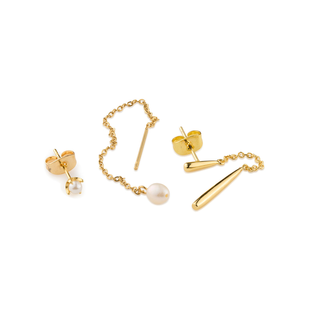 Lindy - Set de Pendientes de Cadena