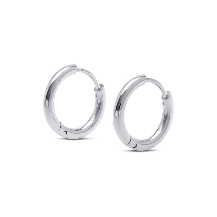Hollie - Pendientes de aro 13mm Acero inoxidable
