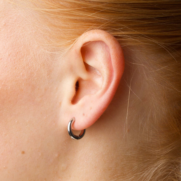 Hollie - Pendientes de aro 13mm Acero inoxidable