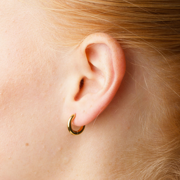 Hollie - Pendientes de aro 13mm Acero inoxidable