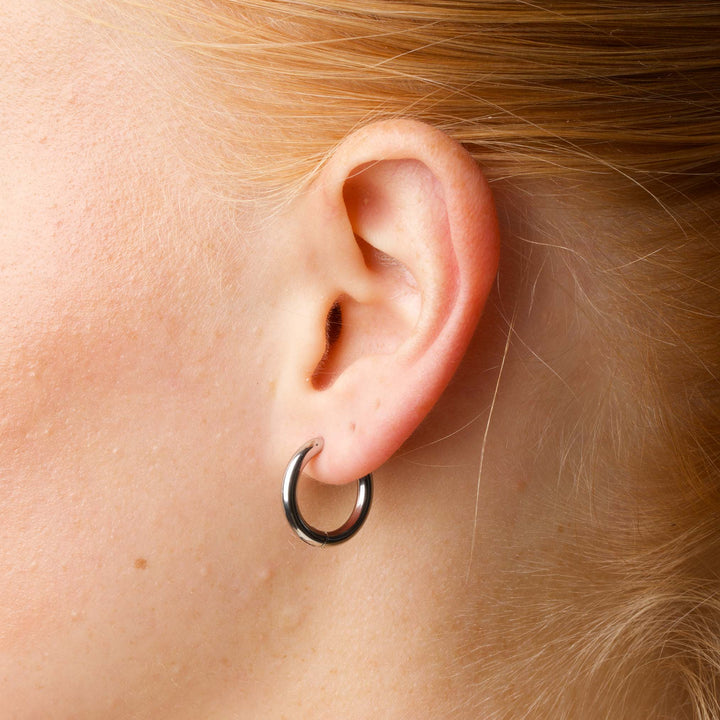 Hollie - Pendientes de aro 17mm Acero inoxidable