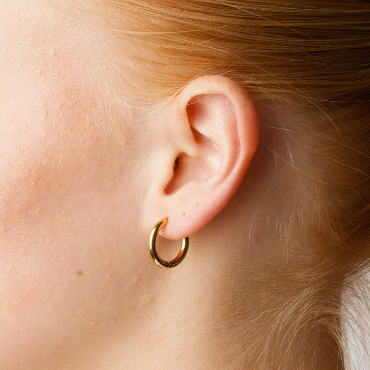 Hollie - Pendientes de aro 17mm Acero inoxidable