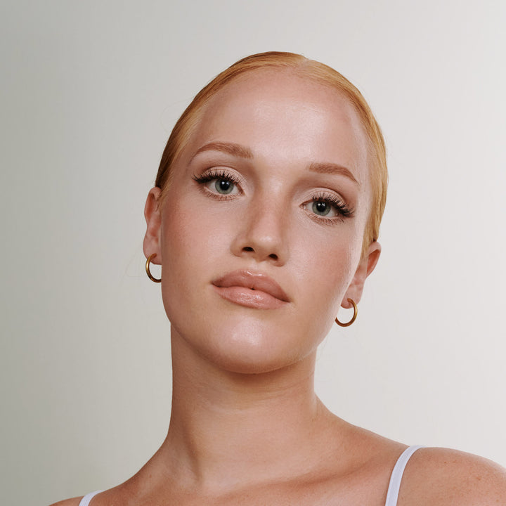 Hollie - Pendientes de aro 21mm Acero inoxidable