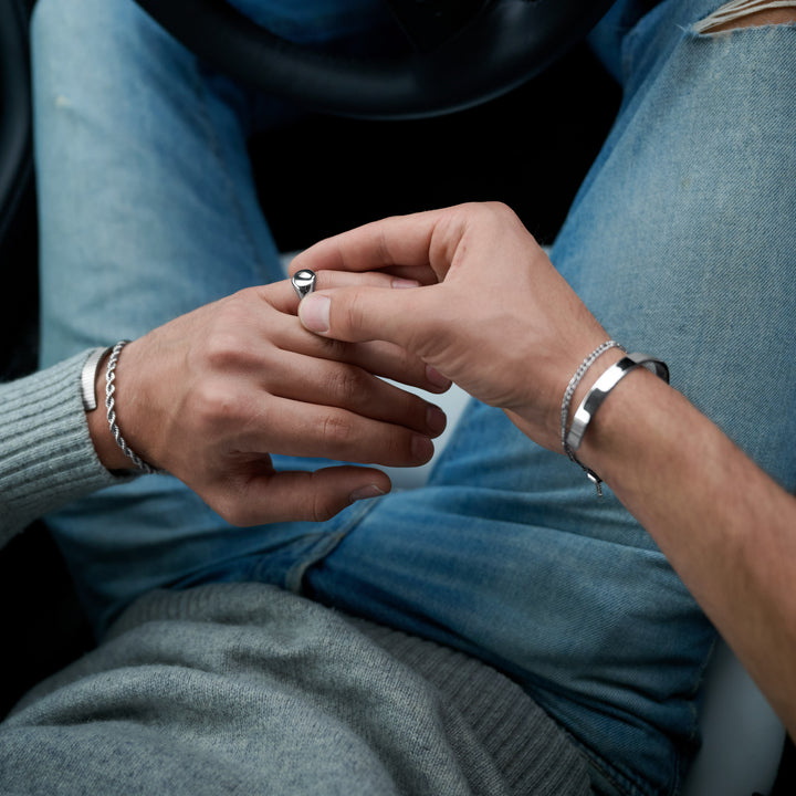 Tristan - Pulsera Brazalete Elegante Acero Inoxidable