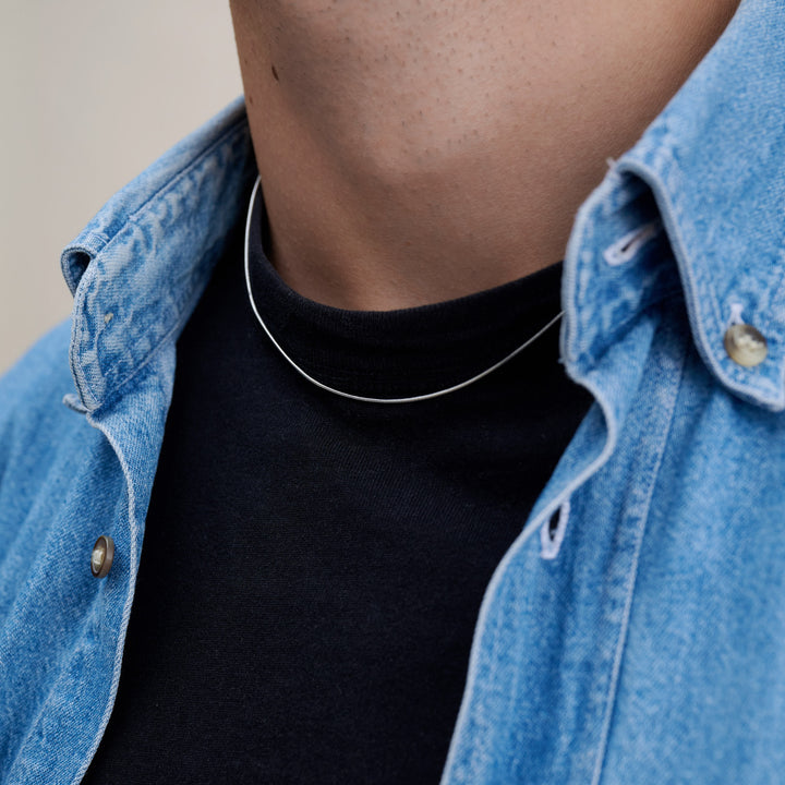 Fox - Collar de cadena de acero inoxidable