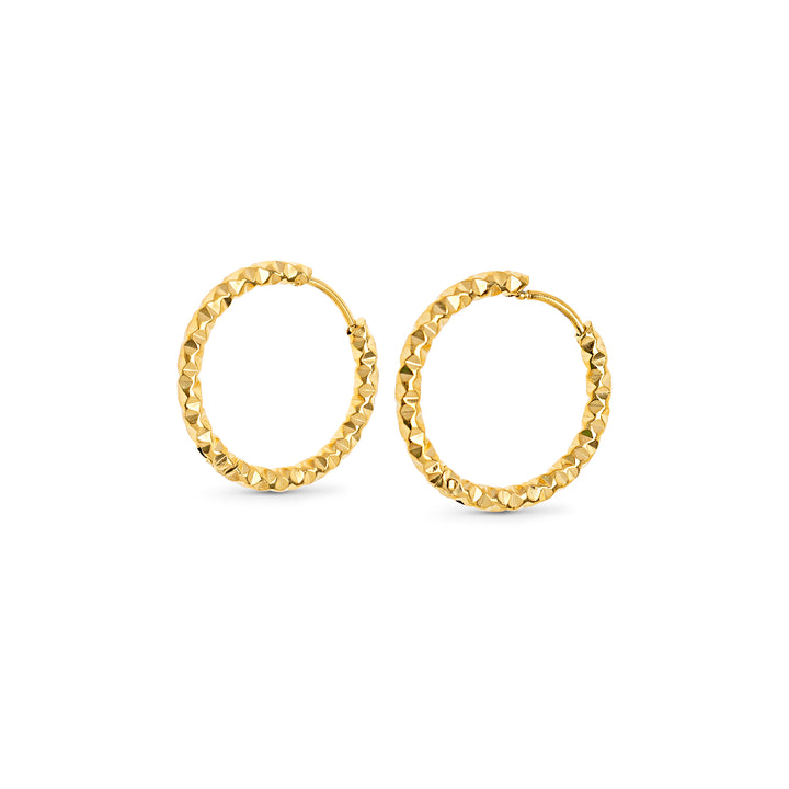 Torun - Pendientes de aro 20mm Acero inoxidable