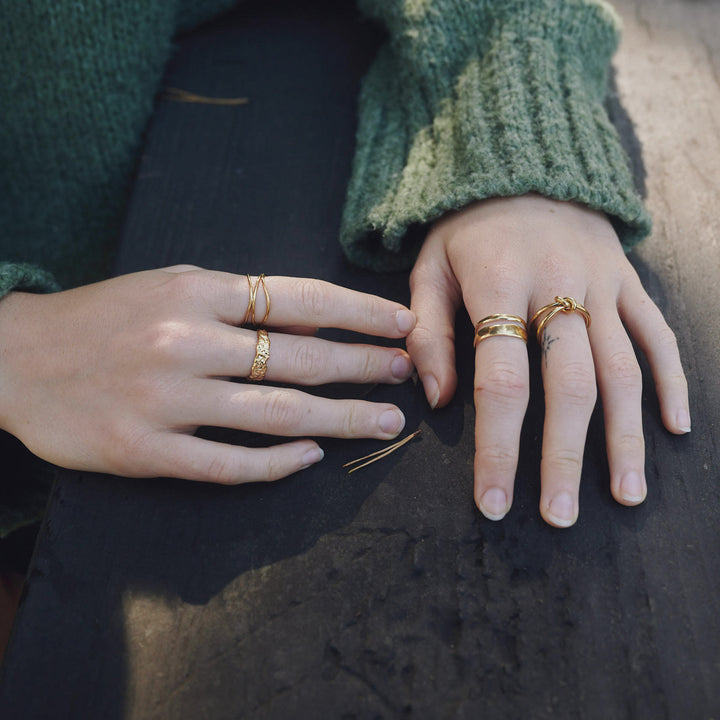 Polly - Anillo Dúo Acero Inoxidable