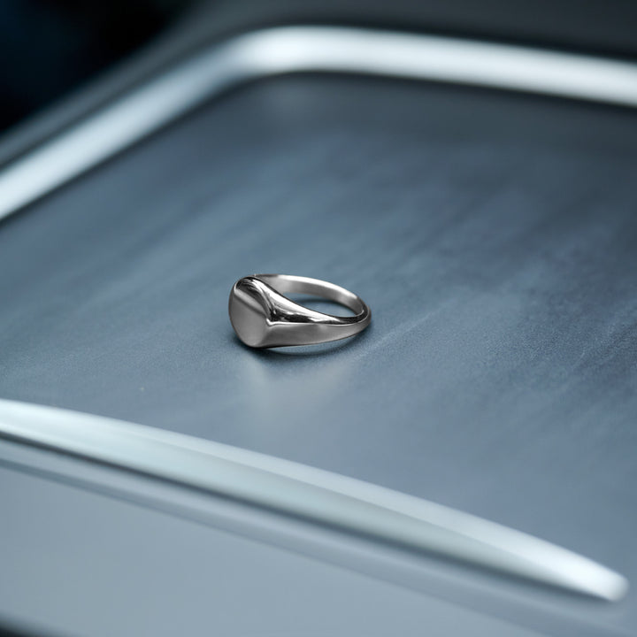 Ian - Anillo sello de acero inoxidable