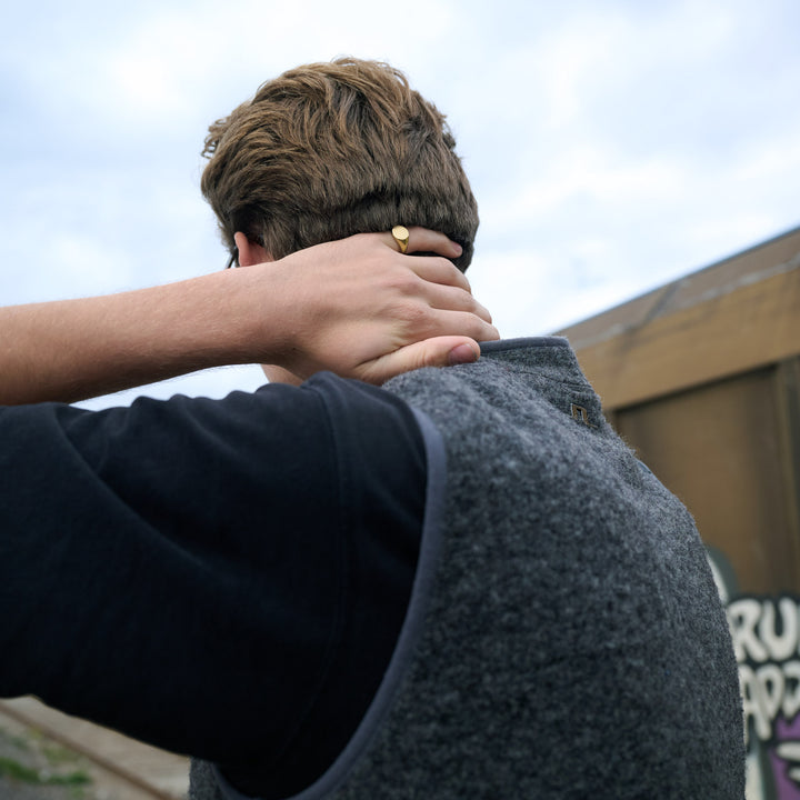 Ian - Anillo sello de acero inoxidable