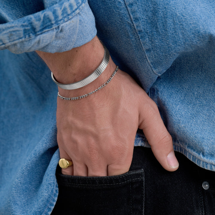 Ian - Anillo sello de acero inoxidable