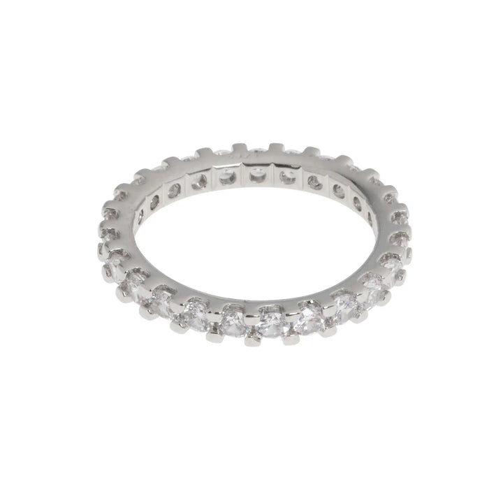 Daria - Thin Crystal Crown Ring