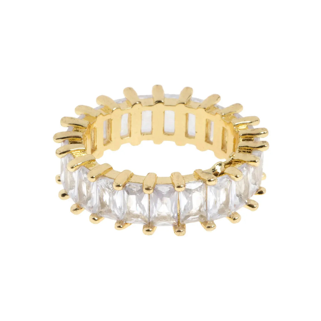 Julia - Crystal Band Ring