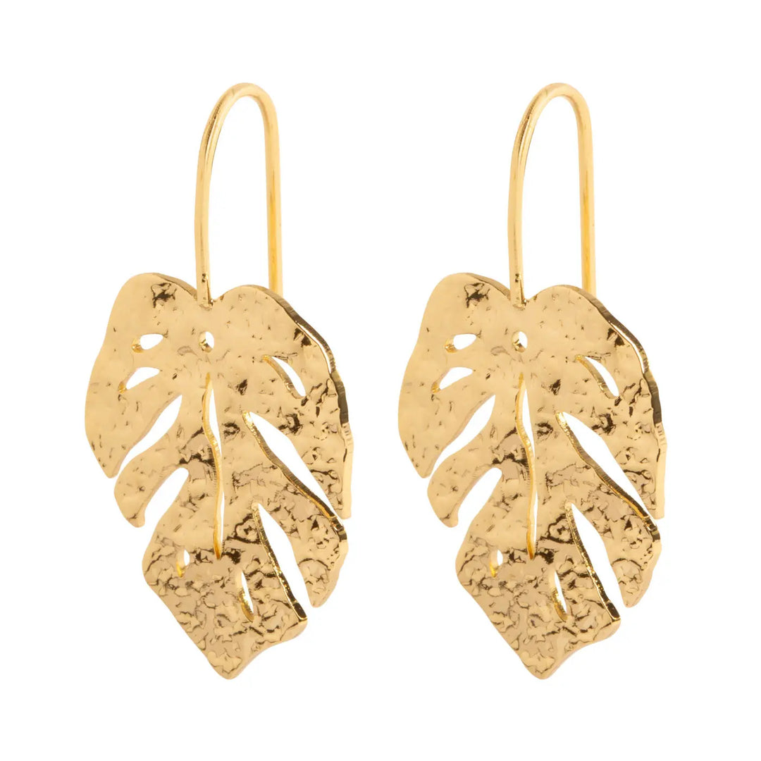 Arwa - Monstera Earrings