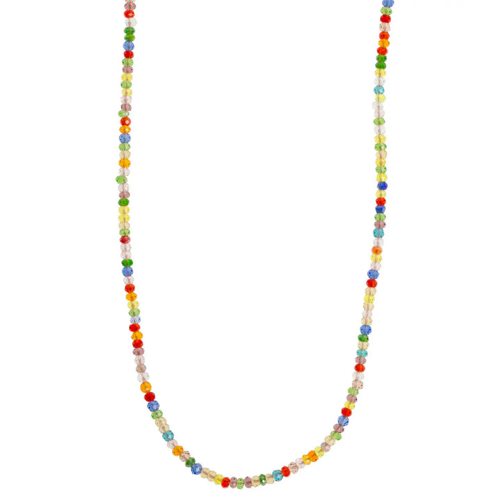 Felicia - Colorful Glass Bead Necklace