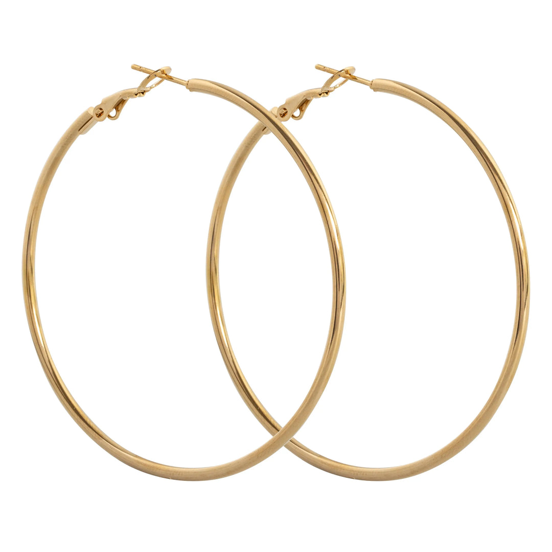 Jo - Large Hoop Earrings 55 mm Stainless Steel Timi of Sweden