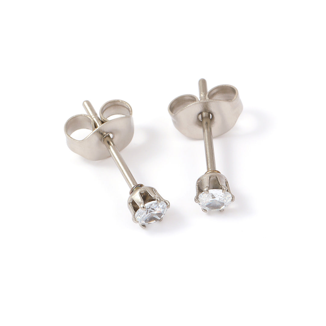 Anais- Crystal Stud Earrings Stainless Steel