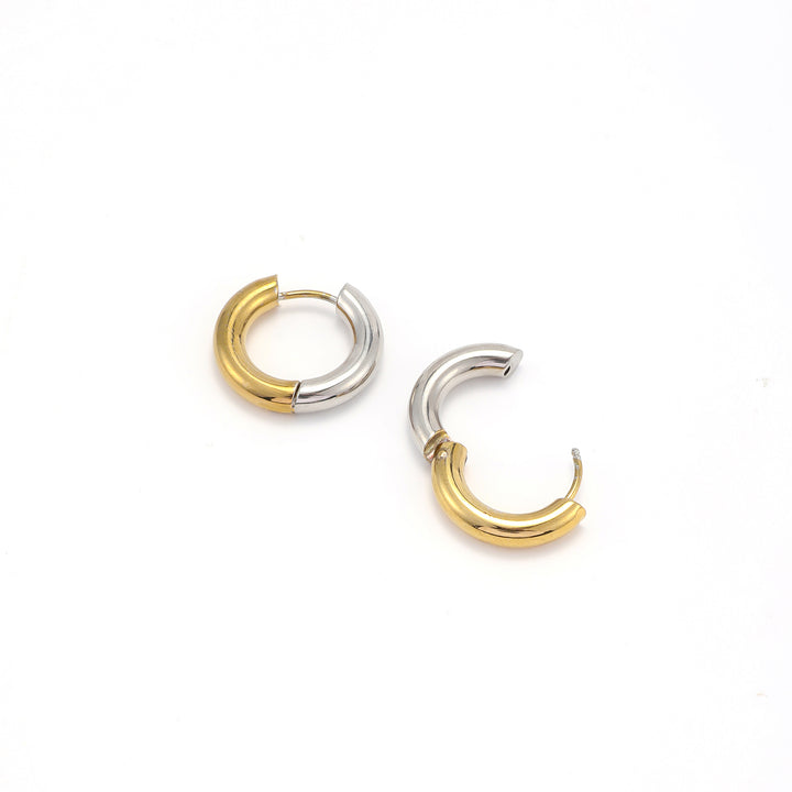 Lyn - Aros Dúo de Oro y Plata de Acero Inoxidable