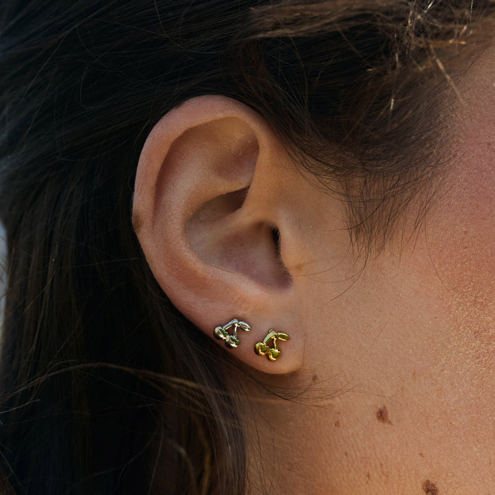 Amour - Cherry Stud Earrings Stainless Steel
