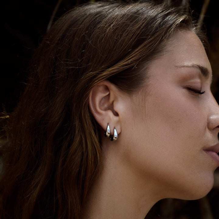 Hedvig - Classic Wide Hoop Earring Stainless Steel