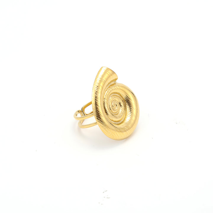 Ebba -  Seashell Adjustable Ring Stainless Steel