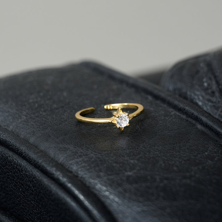 Anillo ajustable Indy - Estrella de cristal