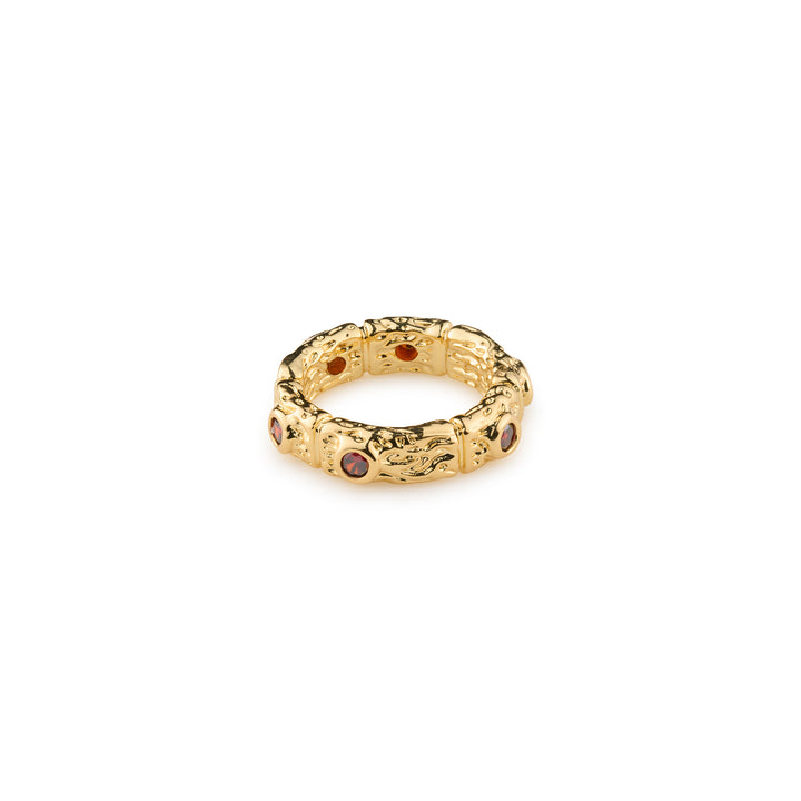 Camille - Chunky Red Crystal Ring