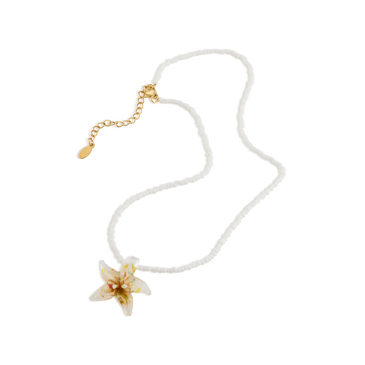 Serafina - Collar de Estrella de Mar de Cristal de Acero Inoxidable