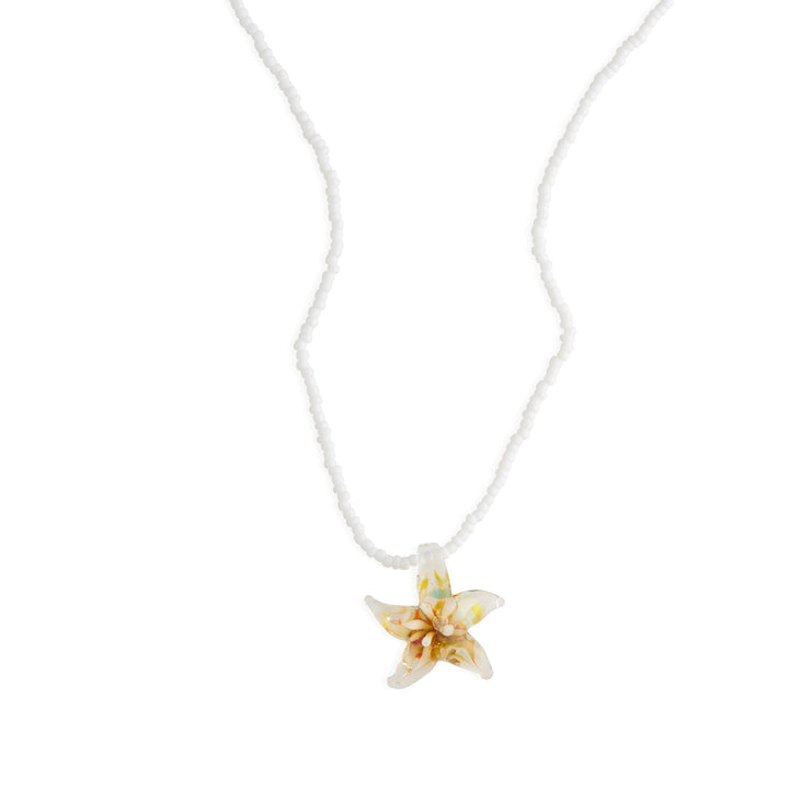 Serafina - Collar de Estrella de Mar de Cristal de Acero Inoxidable