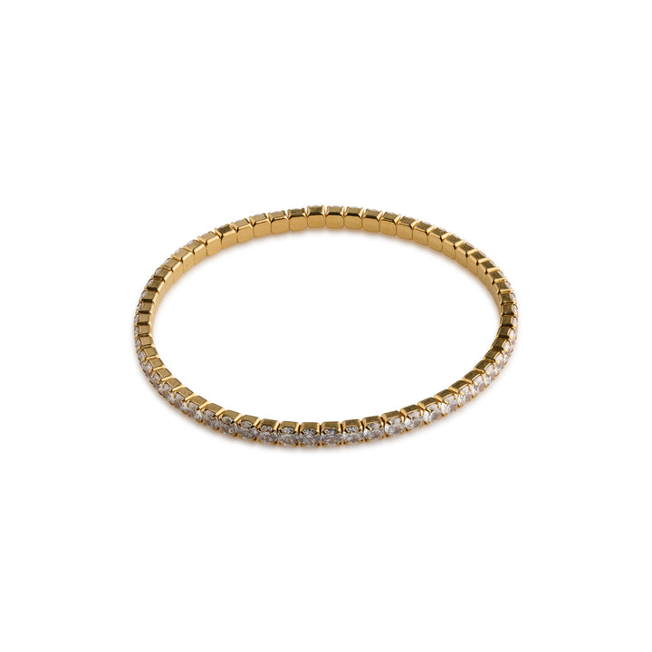 Sunny - Pulsera de tenis de cristal de acero inoxidable