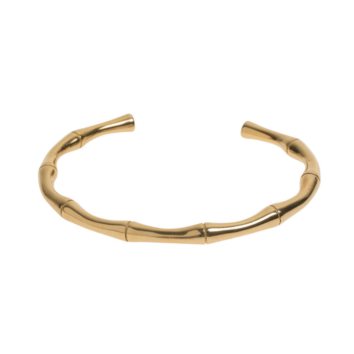 Tyra - Brazalete de Bambú de Acero Inoxidable