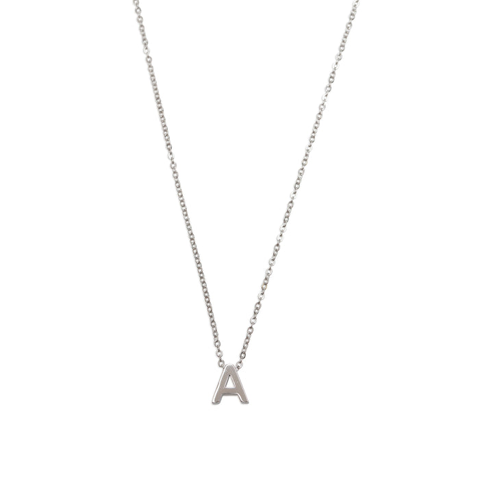 Viola - Collar con letra Acero inoxidable Plata