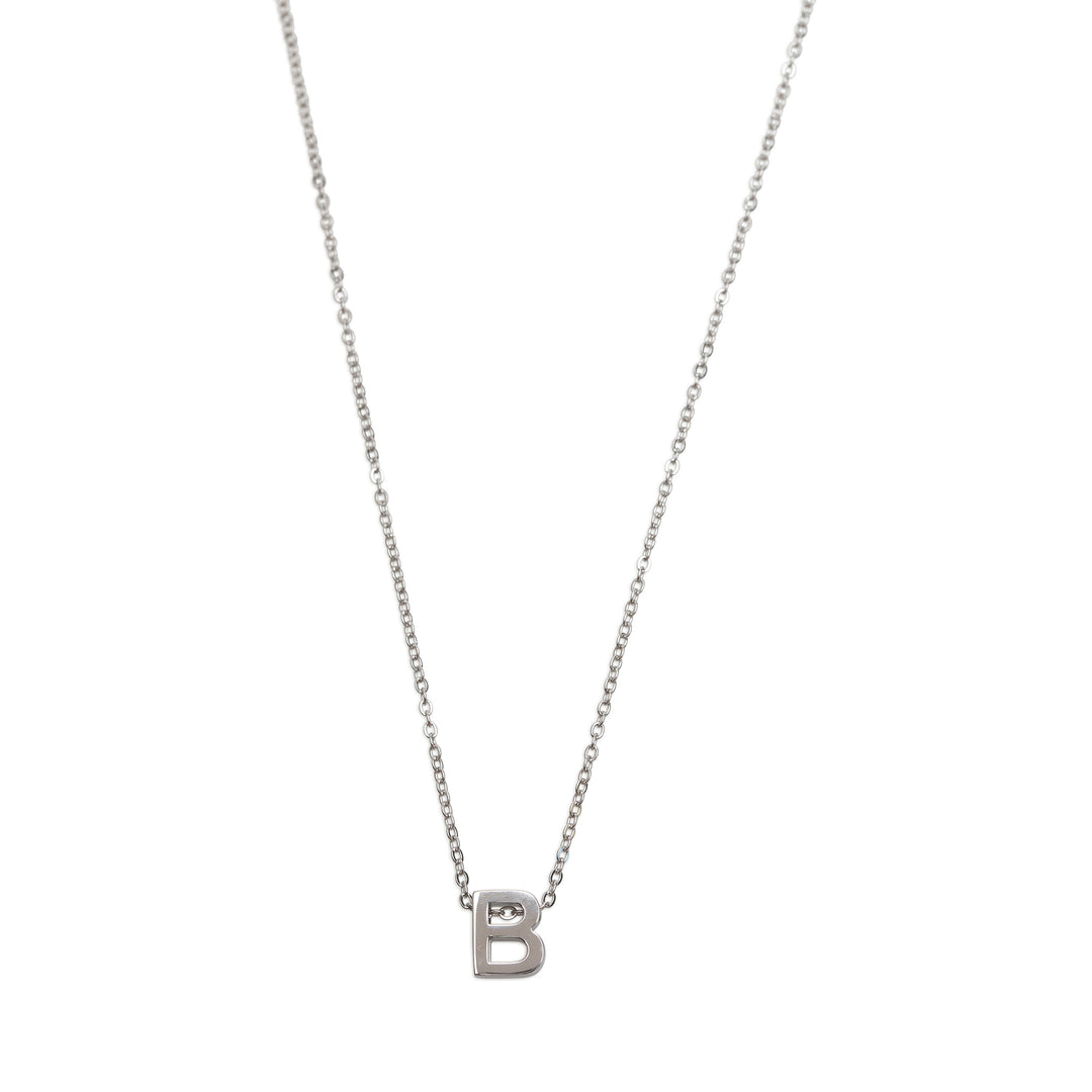 Viola - Collar con letra Acero inoxidable Plata