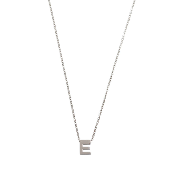 Viola - Collar con letra Acero inoxidable Plata