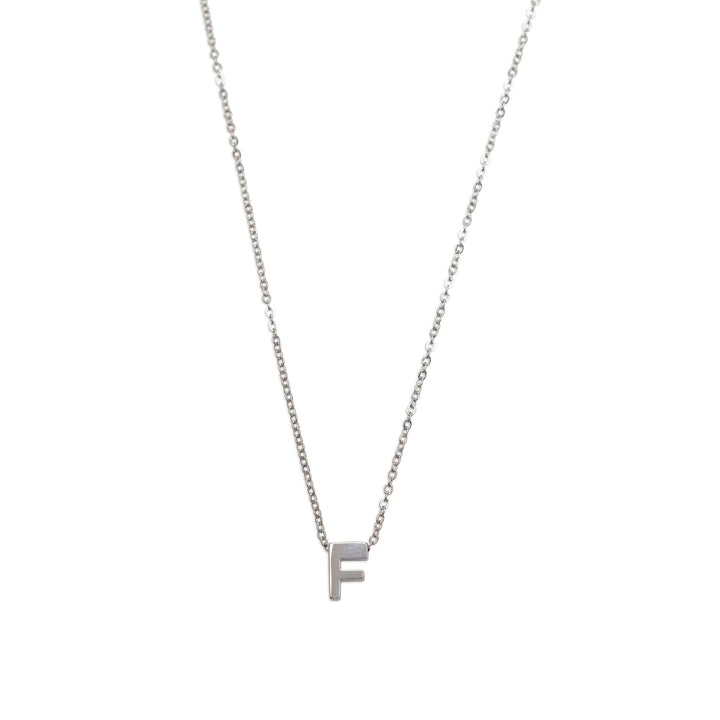 Viola - Collar con letra Acero inoxidable Plata