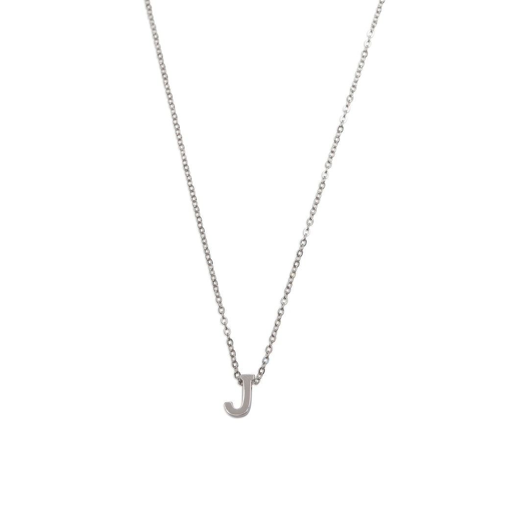Viola - Collar con letra Acero inoxidable Plata