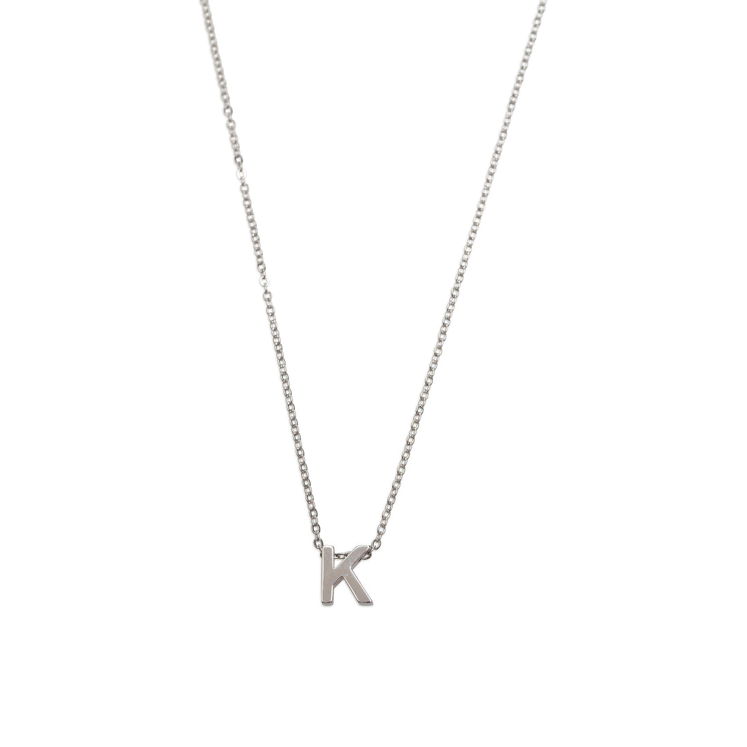 Viola - Collar con letra Acero inoxidable Plata