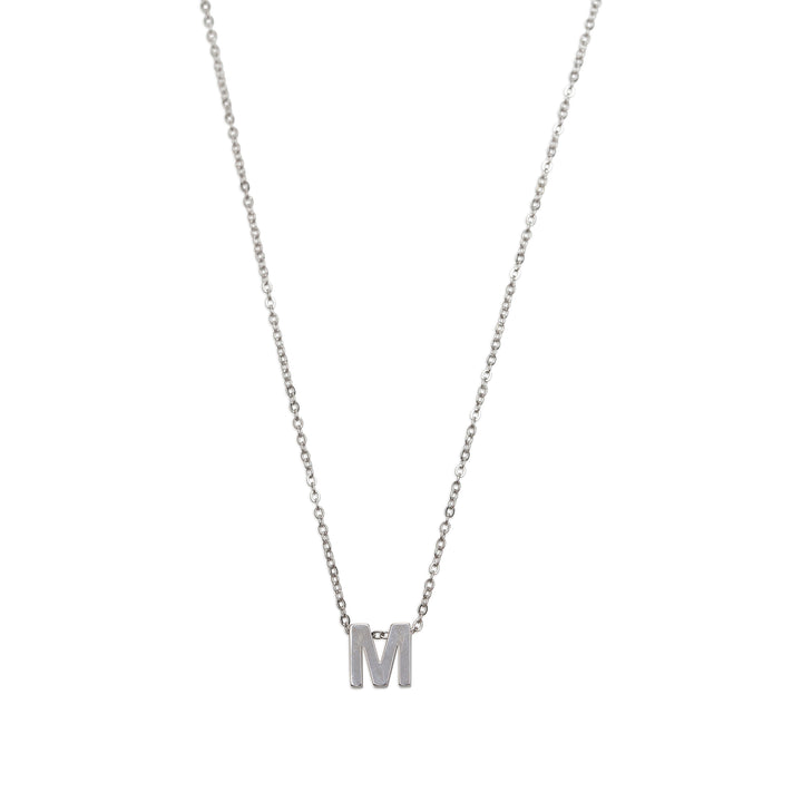 Viola - Collar con letra Acero inoxidable Plata