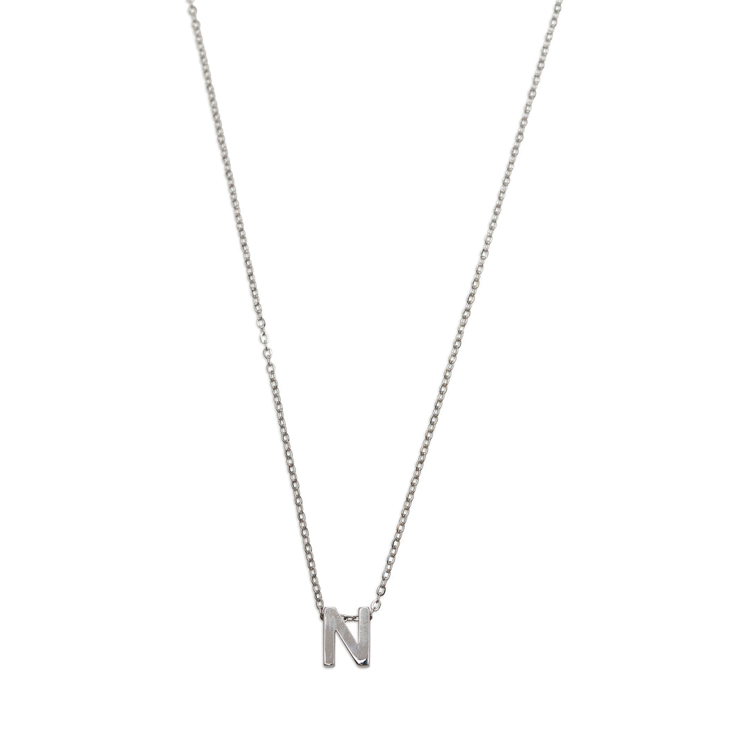Viola - Collar con letra Acero inoxidable Plata