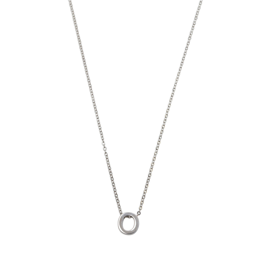Viola - Collar con letra Acero inoxidable Plata