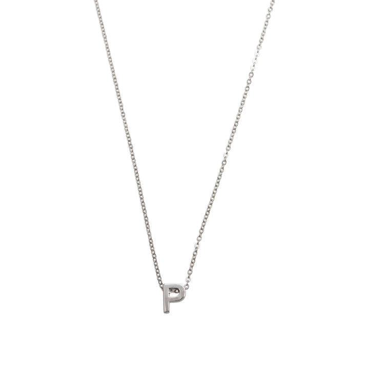 Viola - Collar con letra Acero inoxidable Plata