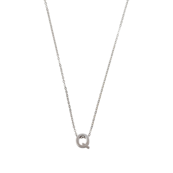 Viola - Collar con letra Acero inoxidable Plata