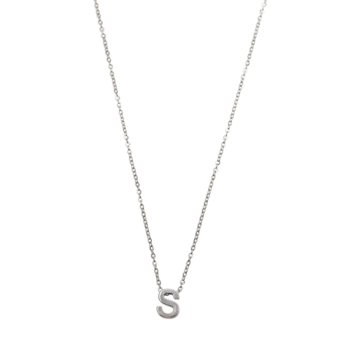 Viola - Collar con letra Acero inoxidable Plata