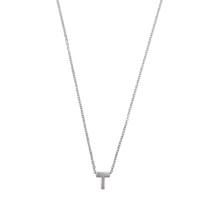 Viola - Collar con letra Acero inoxidable Plata