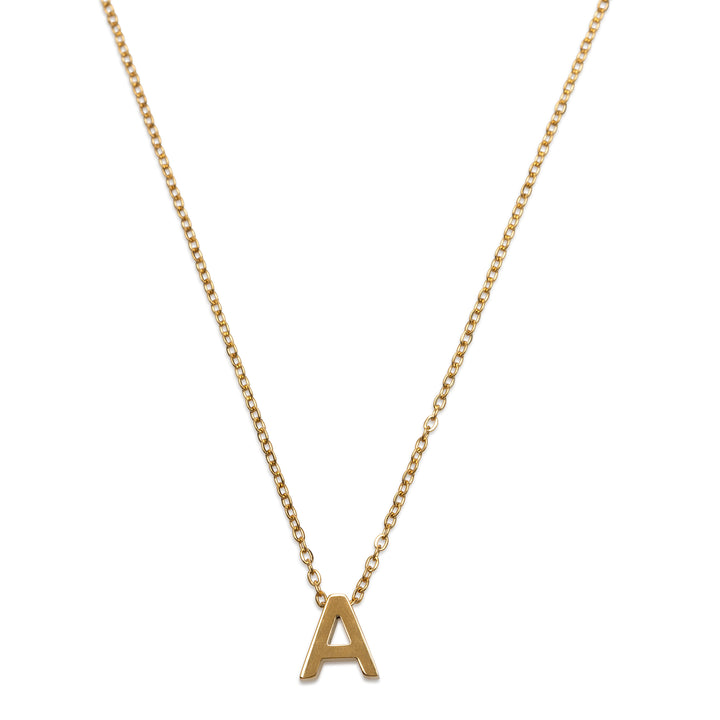 Viola - Letter Necklace Stainless Steel Gold
