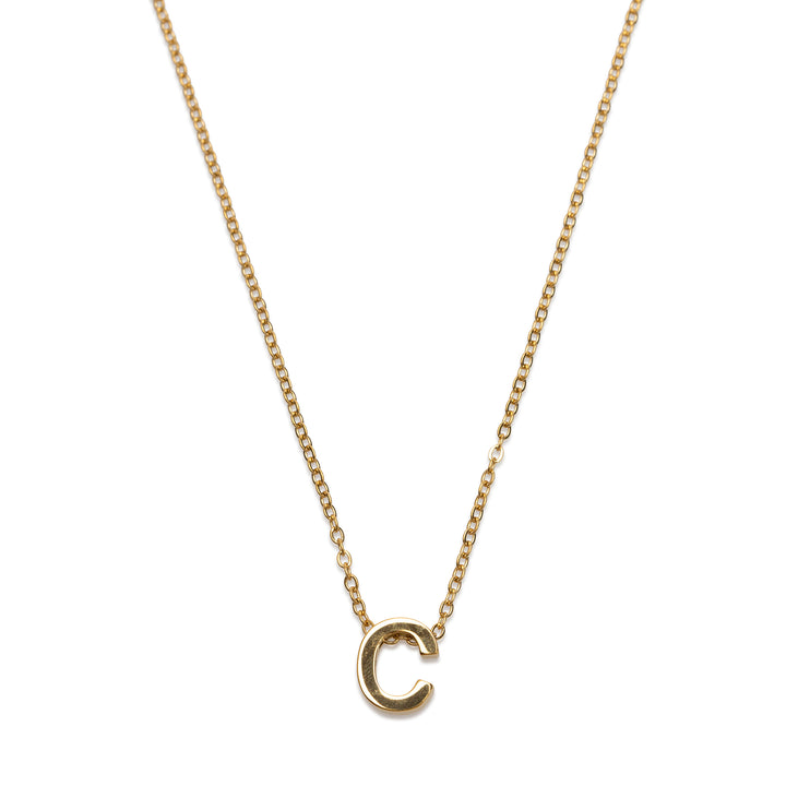 Viola - Letter Necklace Stainless Steel Gold