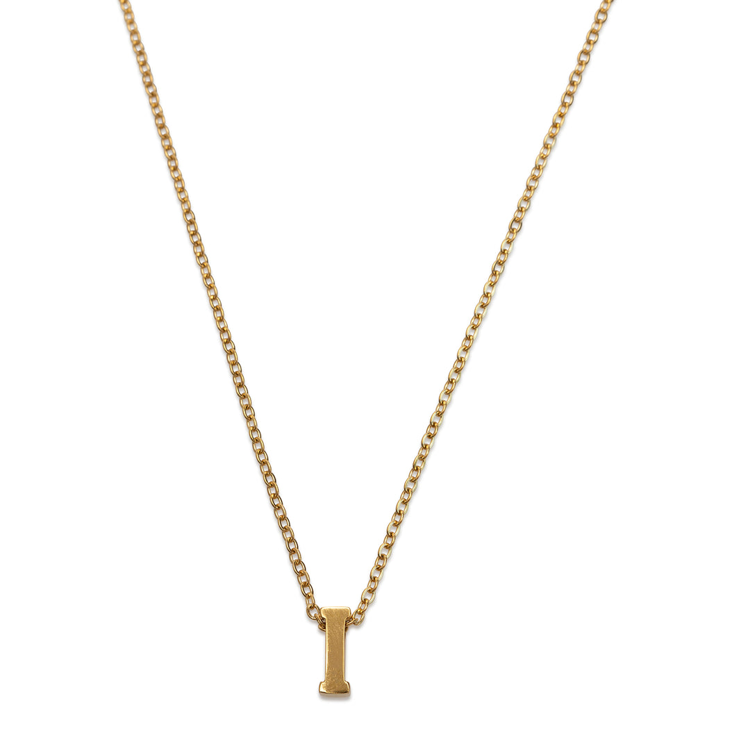 Viola - Letter Necklace Stainless Steel Gold