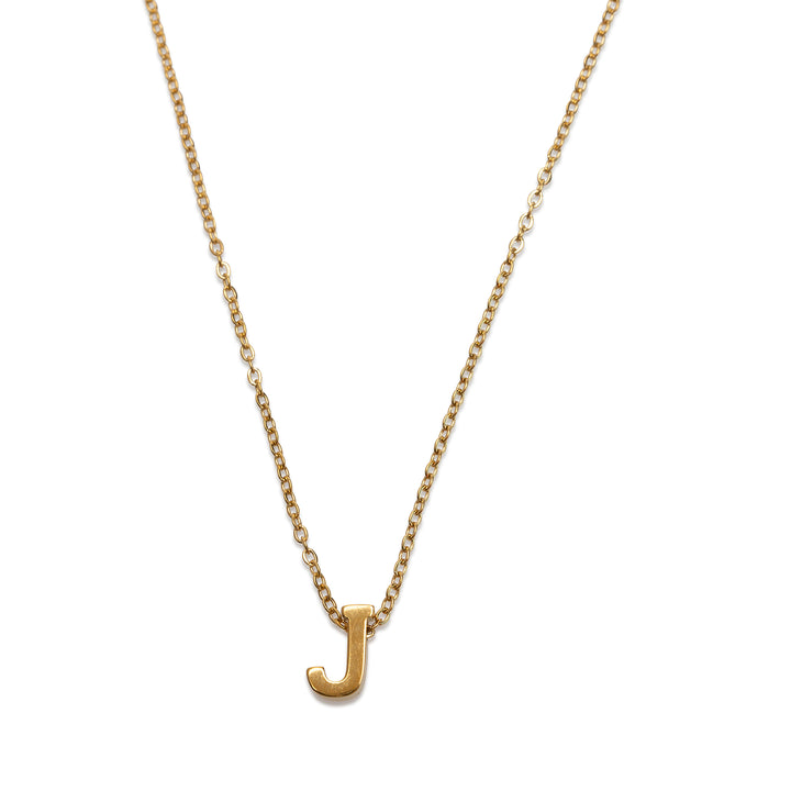 Viola - Letter Necklace Stainless Steel Gold