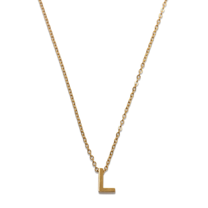 Viola - Letter Necklace Stainless Steel Gold