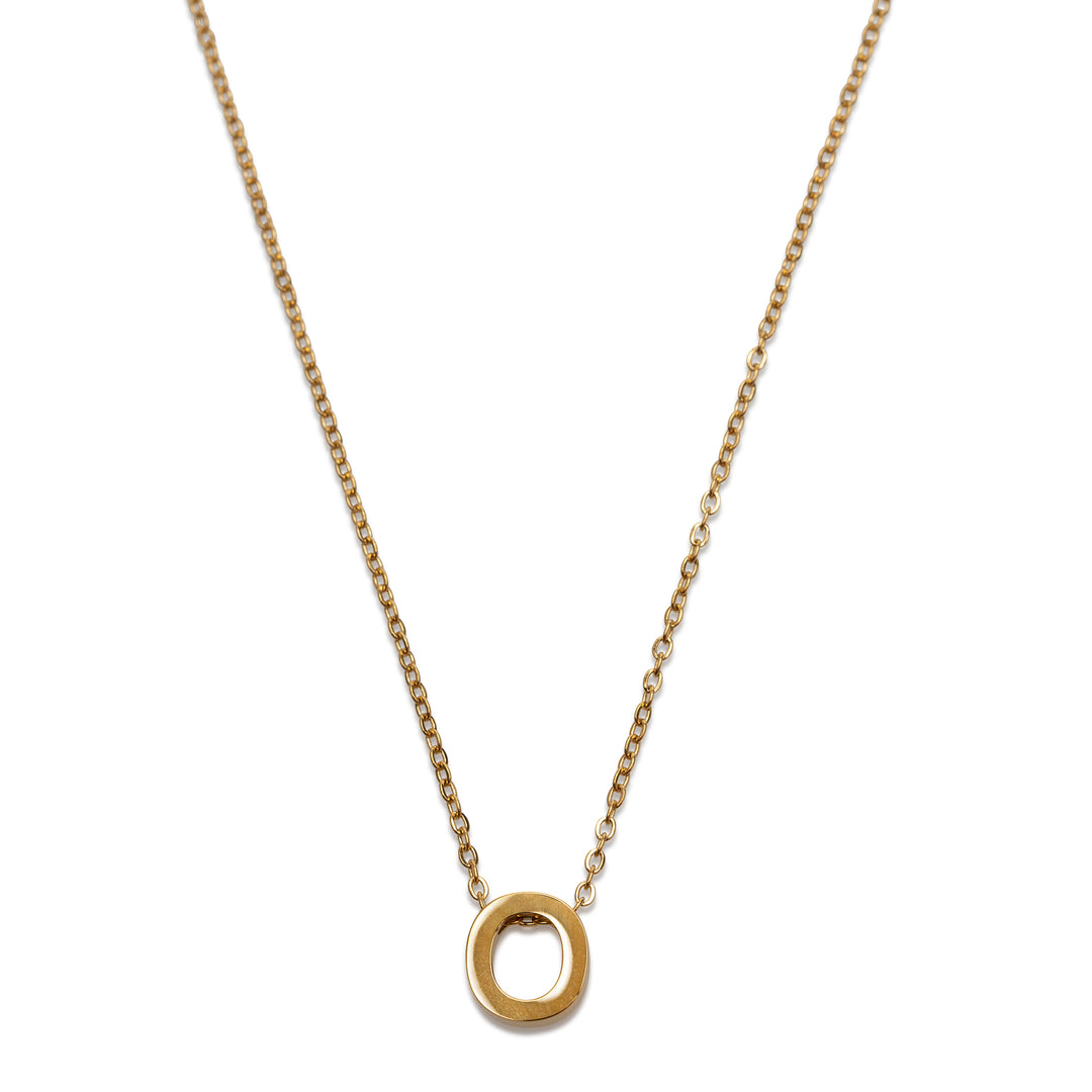 Viola - Letter Necklace Stainless Steel Gold