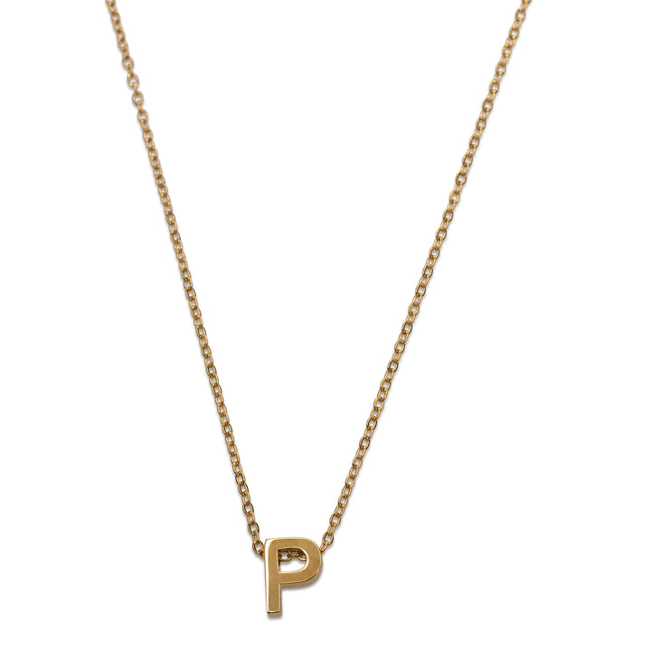 Viola - Letter Necklace Stainless Steel Gold